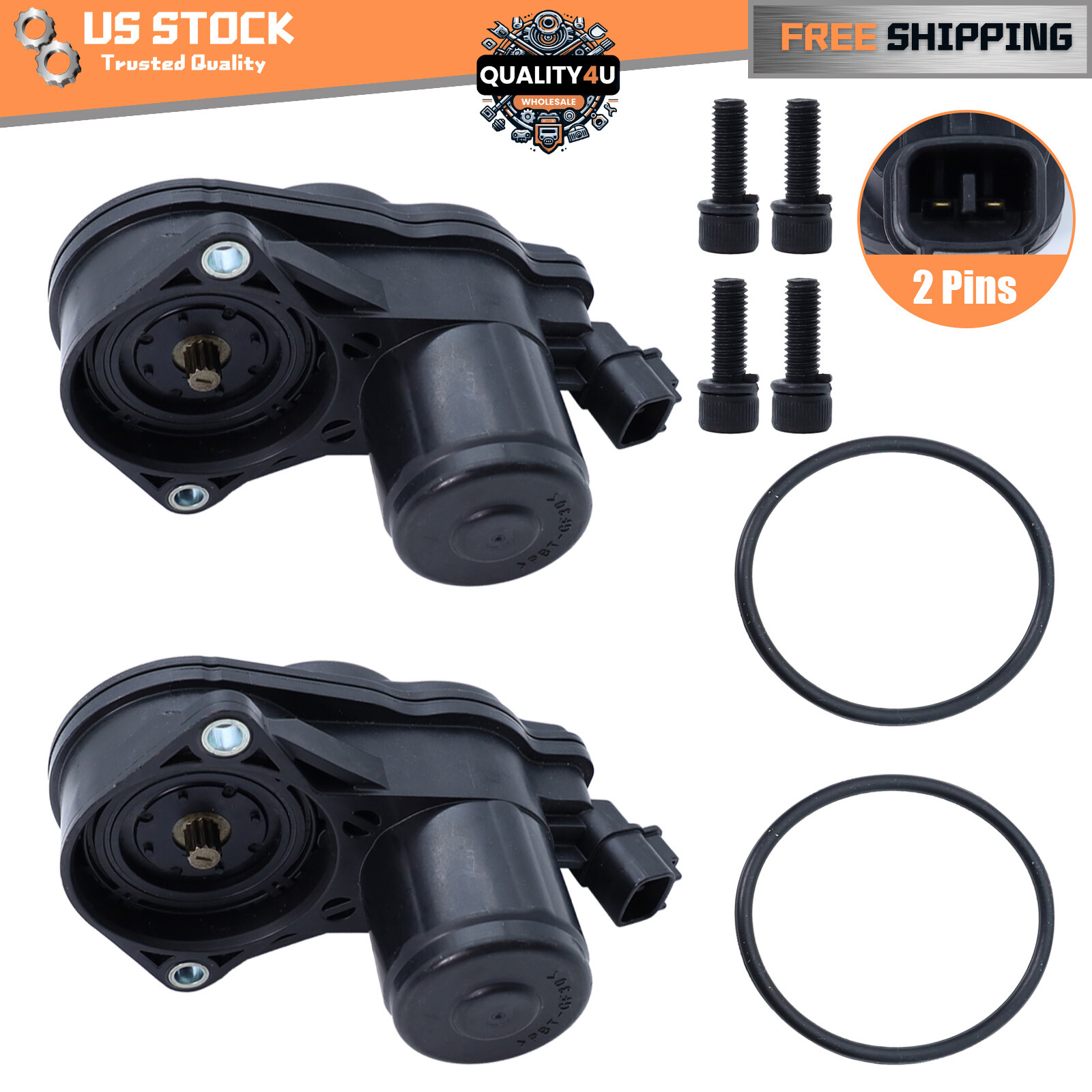 2pcs Left & Right Parking Brake Actuator Assembly Fits For Toyota Lexus 18-25