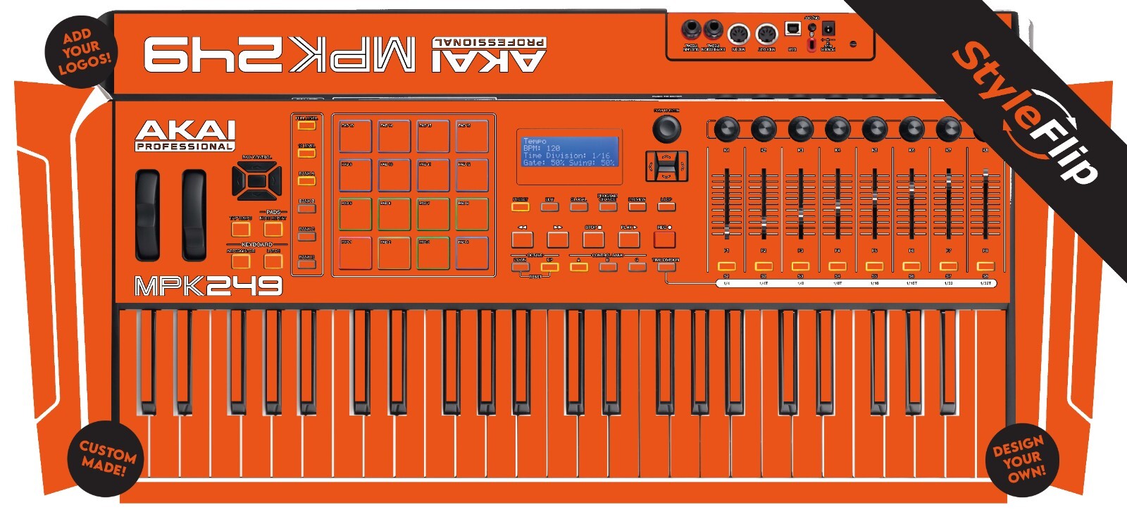 Akai MPK 249 Skin | Custom Design | Protective Decal | StyleFlip Skins