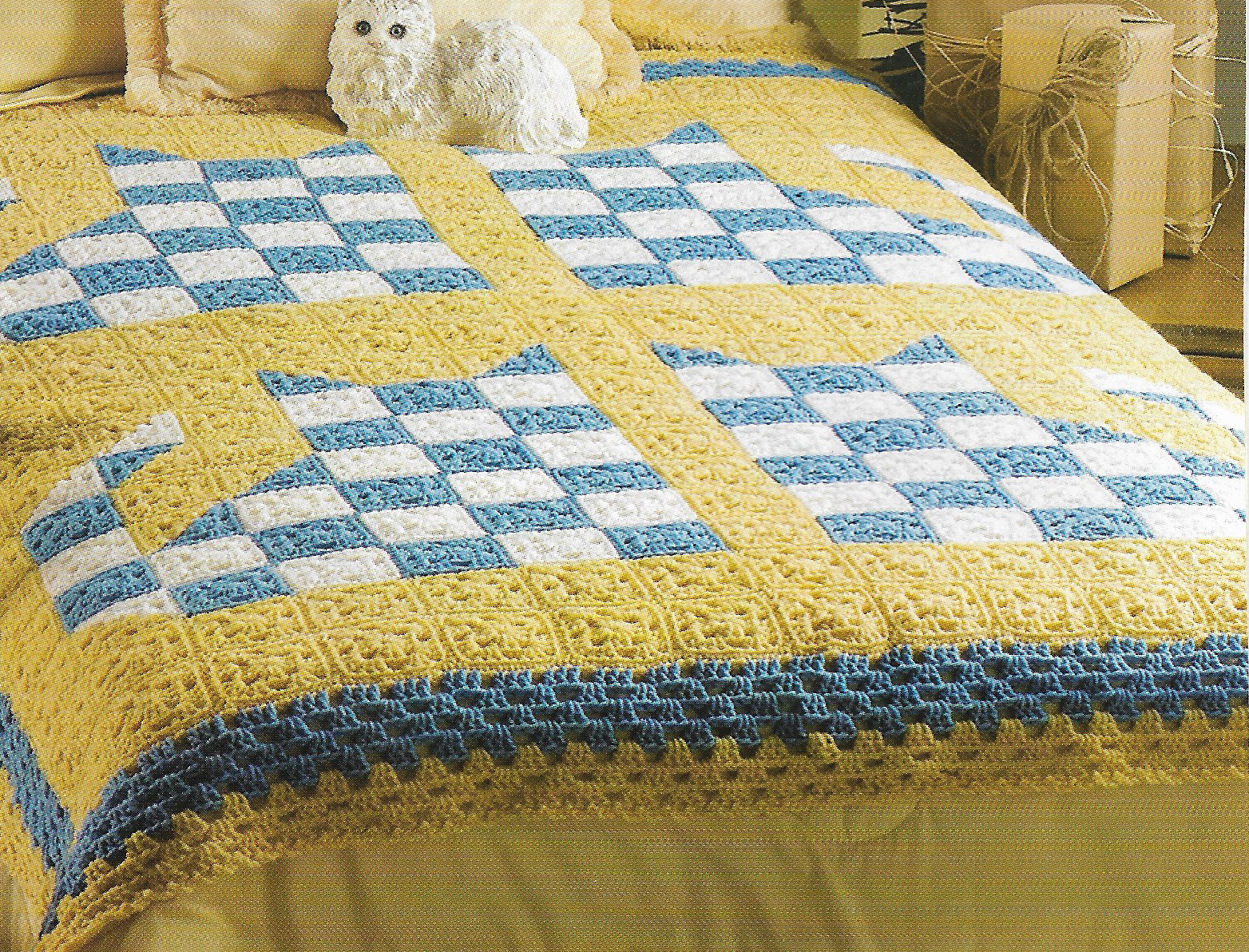 Kittens Afghan crochet pattern instructions
