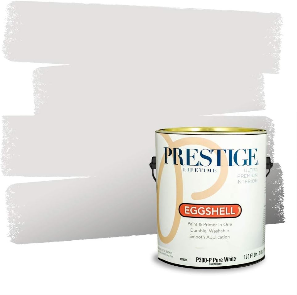 Interior Paint & Primer in One 1-Gallon Eggshell Comparable Match of Behr* Quiet