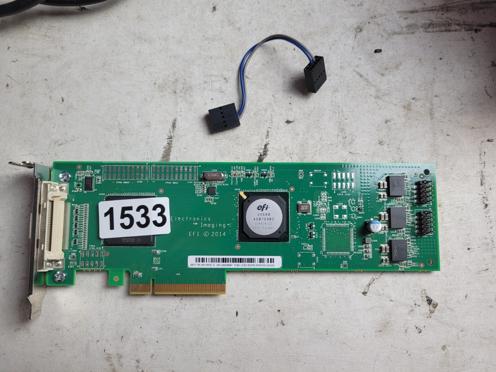 Canon Spartan 45110018 EFI VX600 PCI-E PCBA Video Board #1533