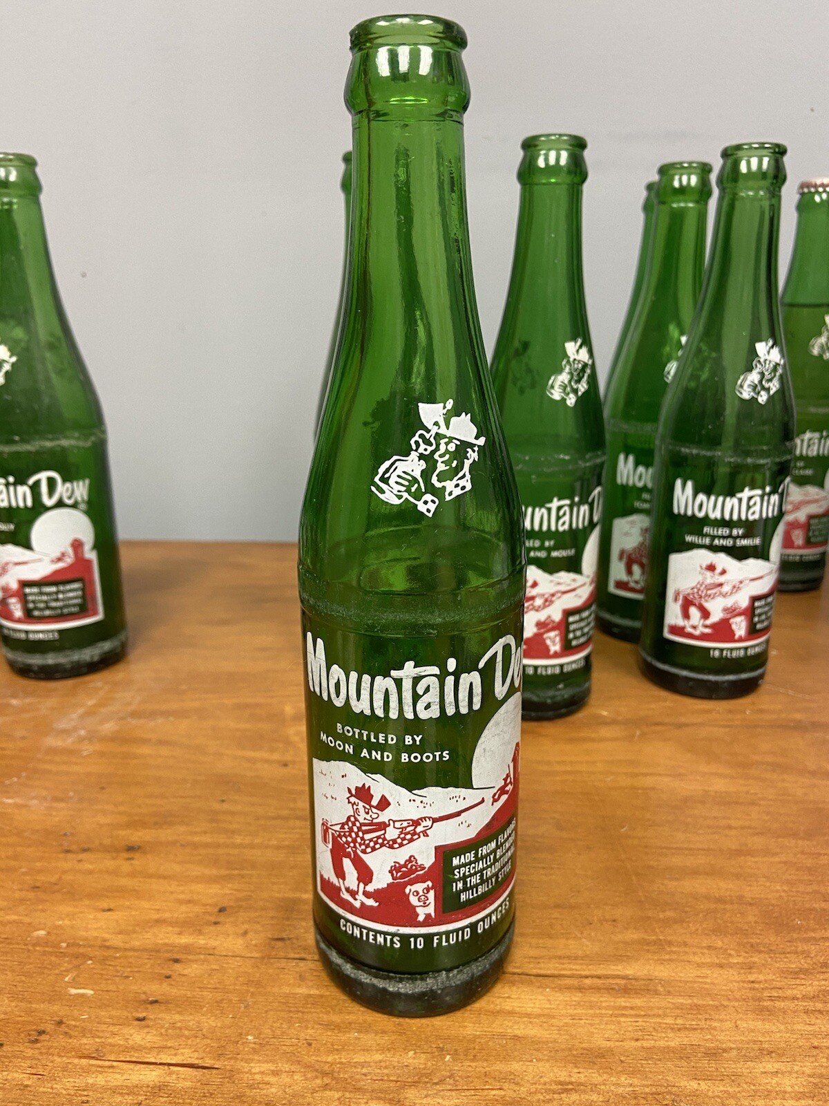 Mountain Dew Vintage Bottle " BOTTLE BY MOON AND BOOTS " Somewhat RARE