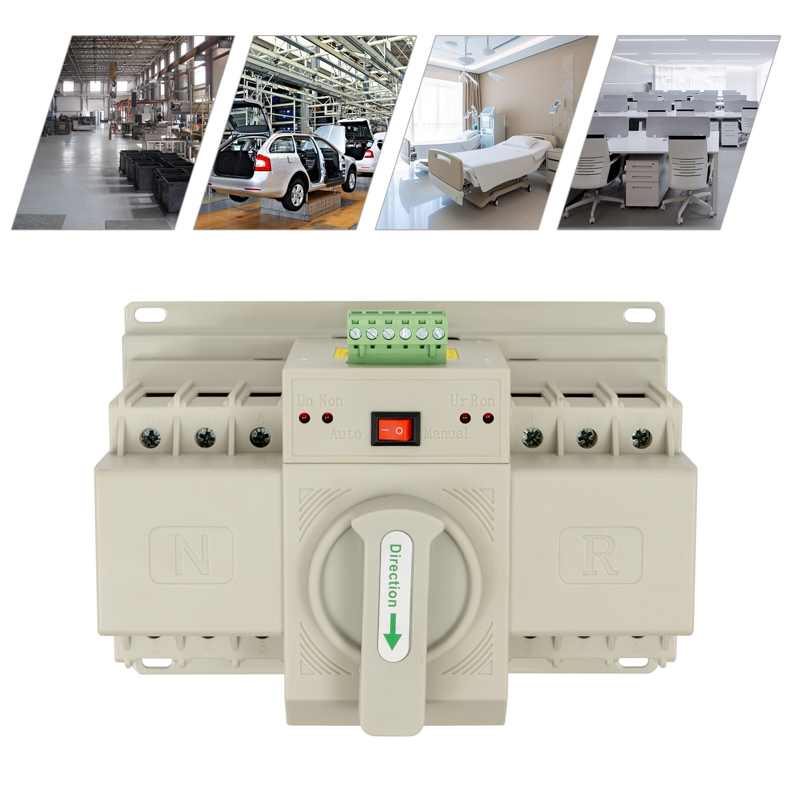 Automatic Double Power Switch Transfer Switch Screw Mounting Switch 110V AC 63A