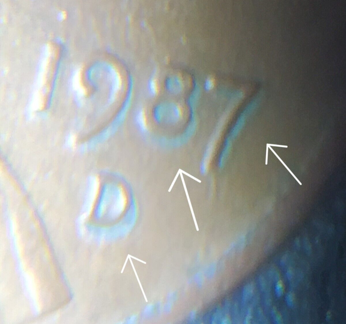 1987 D Memorial Penny, ●EXTREME DOUBLING● Error