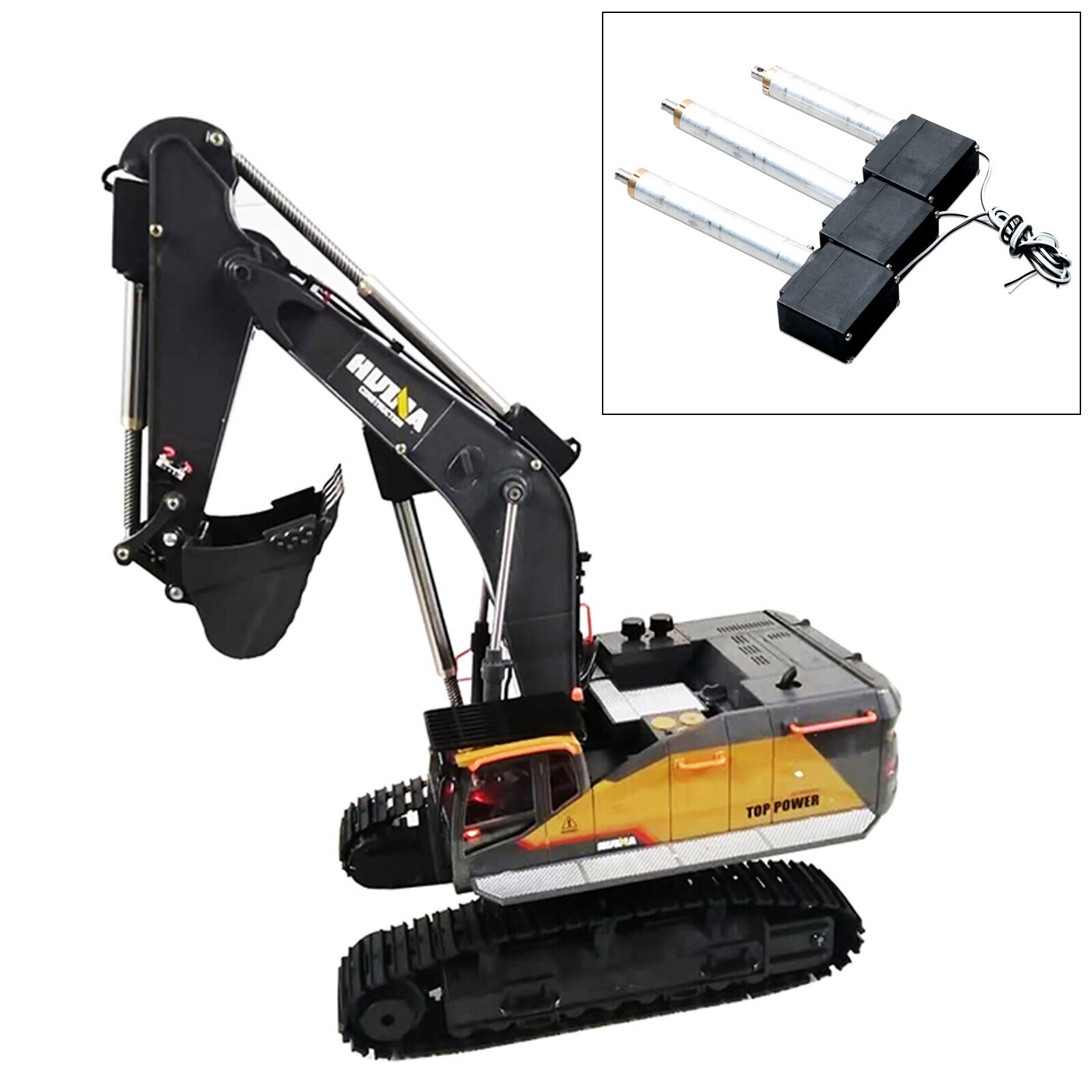 For HUINA 1592 RC Crawler Car 22-CH 1/14 Metal Arm Driving Rod Servo Part Kits