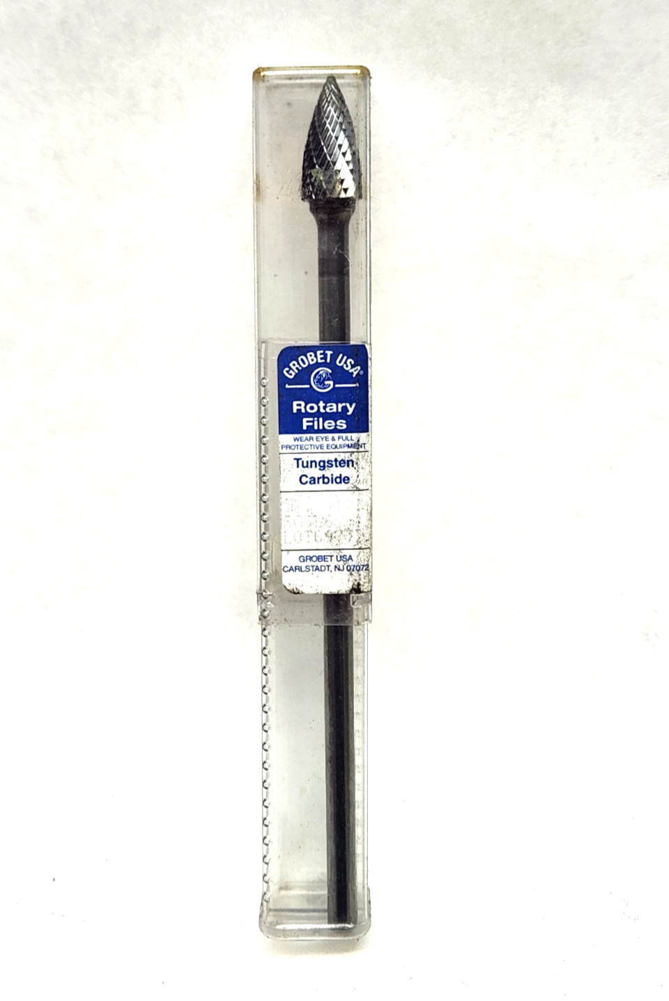 1 NEW GROBET Tungsten Carbide Rotary File 7" Long Burr Cone Shape