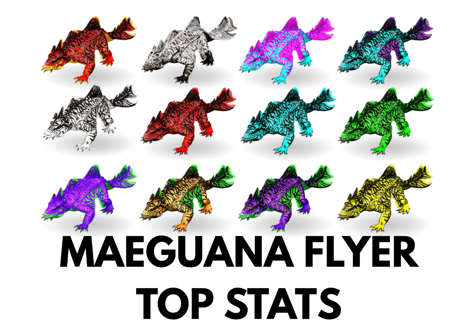 Maeguana TOP STATS Ark Survival Ascended Official PVE