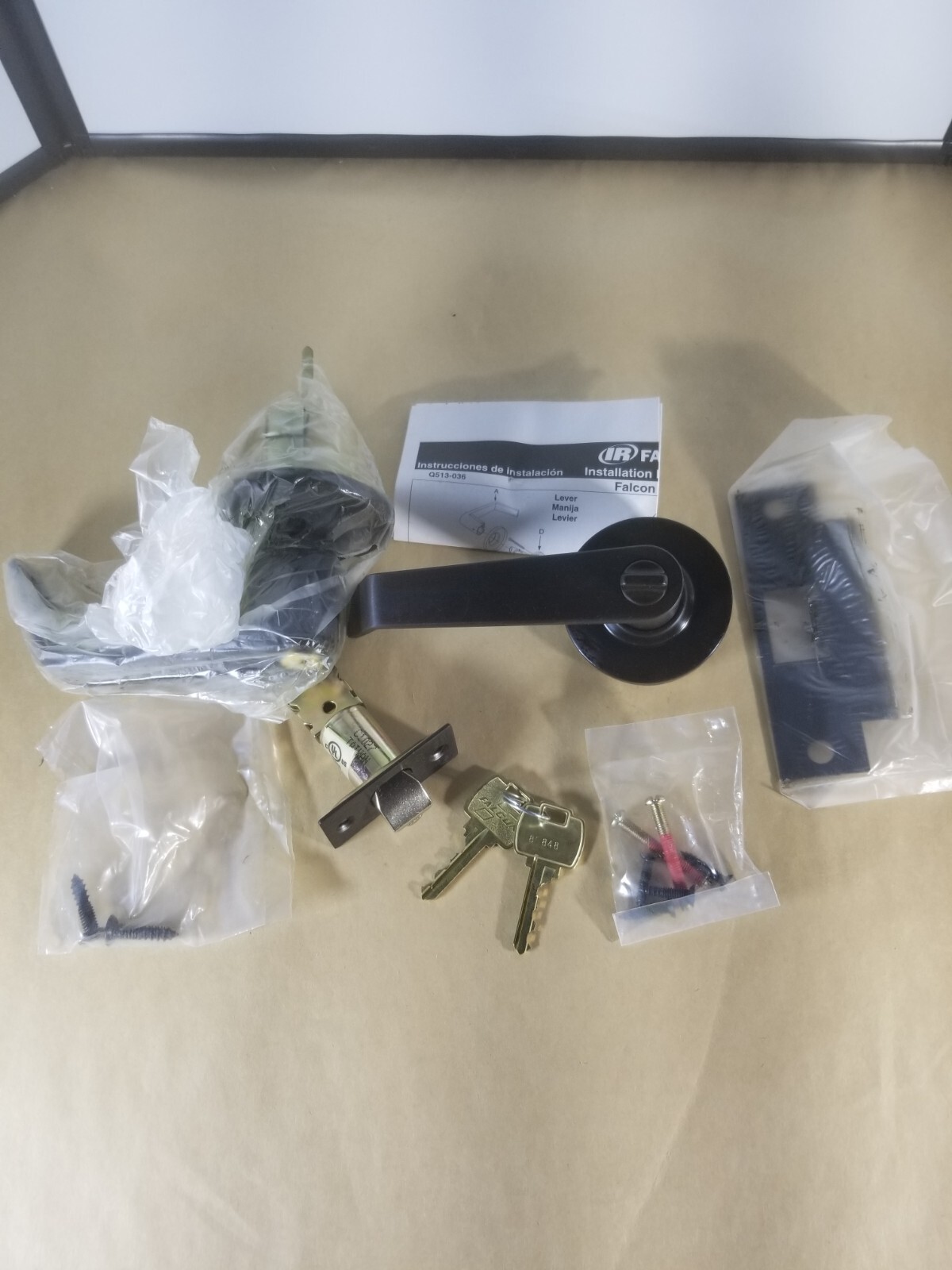 Falcon Y521P Dane Entrance/Office Lock 613 Satin Bronze