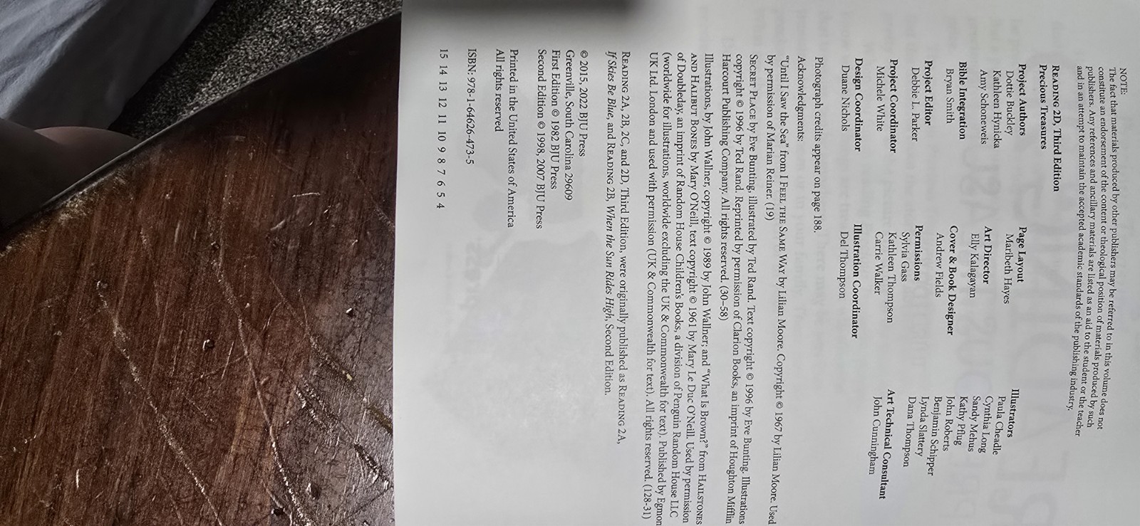BJU Press Reading Third Edition Books 2A 2B 2C 2D