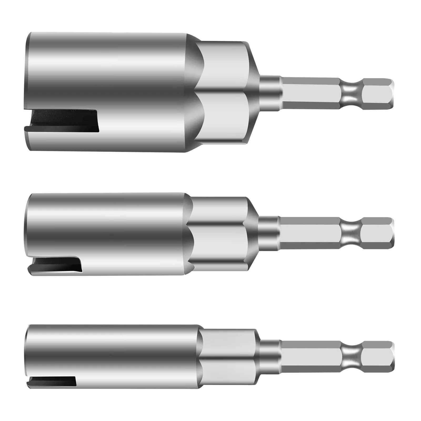 1Set Power Wing Nut Driver Hook Drill Bits Socket Wrench Tool 1/4 Inch Hex Shank