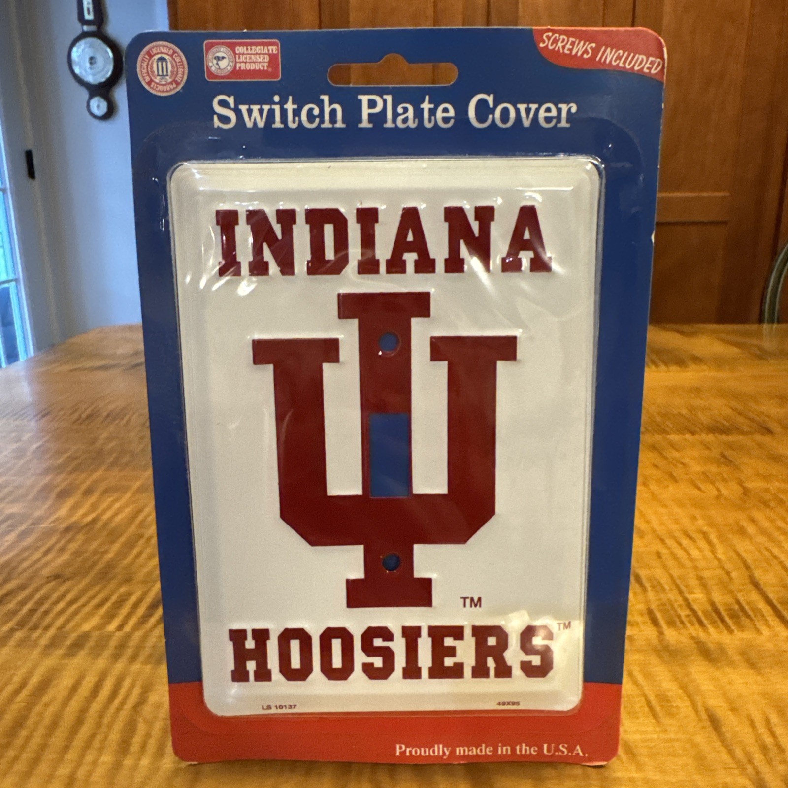 Indiana Hoosiers Licensed Aluminum Single Light Switch Plate NEW Old Stock