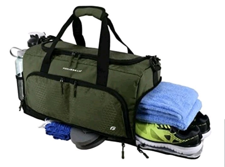 Ultimate Gym Bag 2.0: The Durable Crowdsource Designed Medium (20") Green