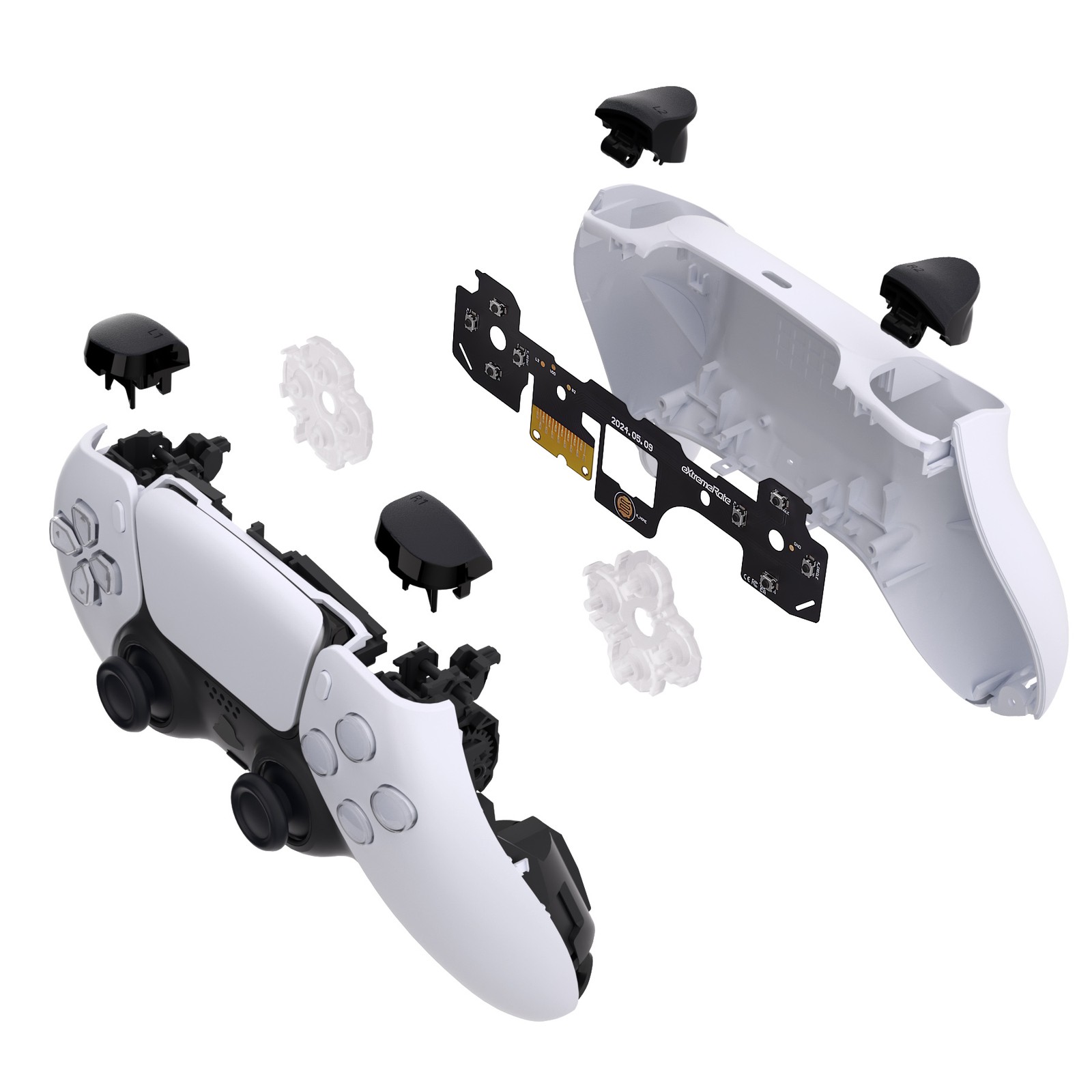 eXtremeRate Face Clicky Kit for PS5 Controller BDM-030/040/050/060 Face Buttons
