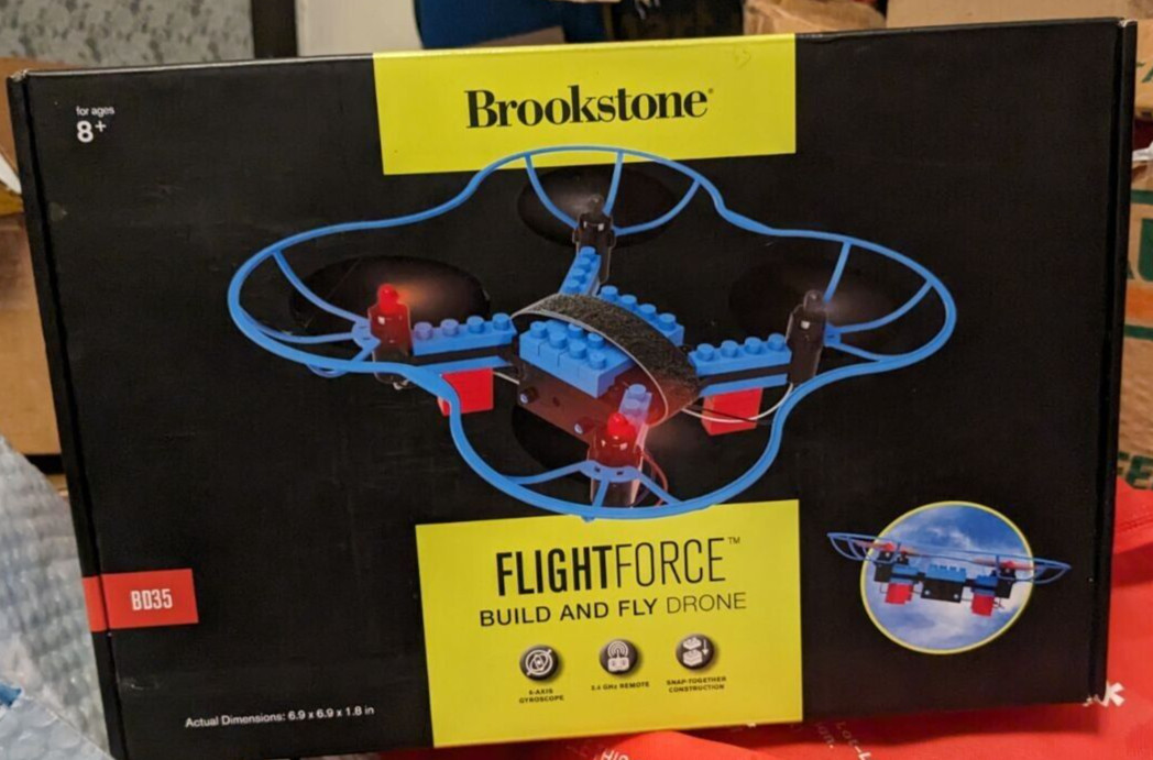 Brookstone Flightforce BD35 Build & Fly Drone Brand New FREE SHIPPING