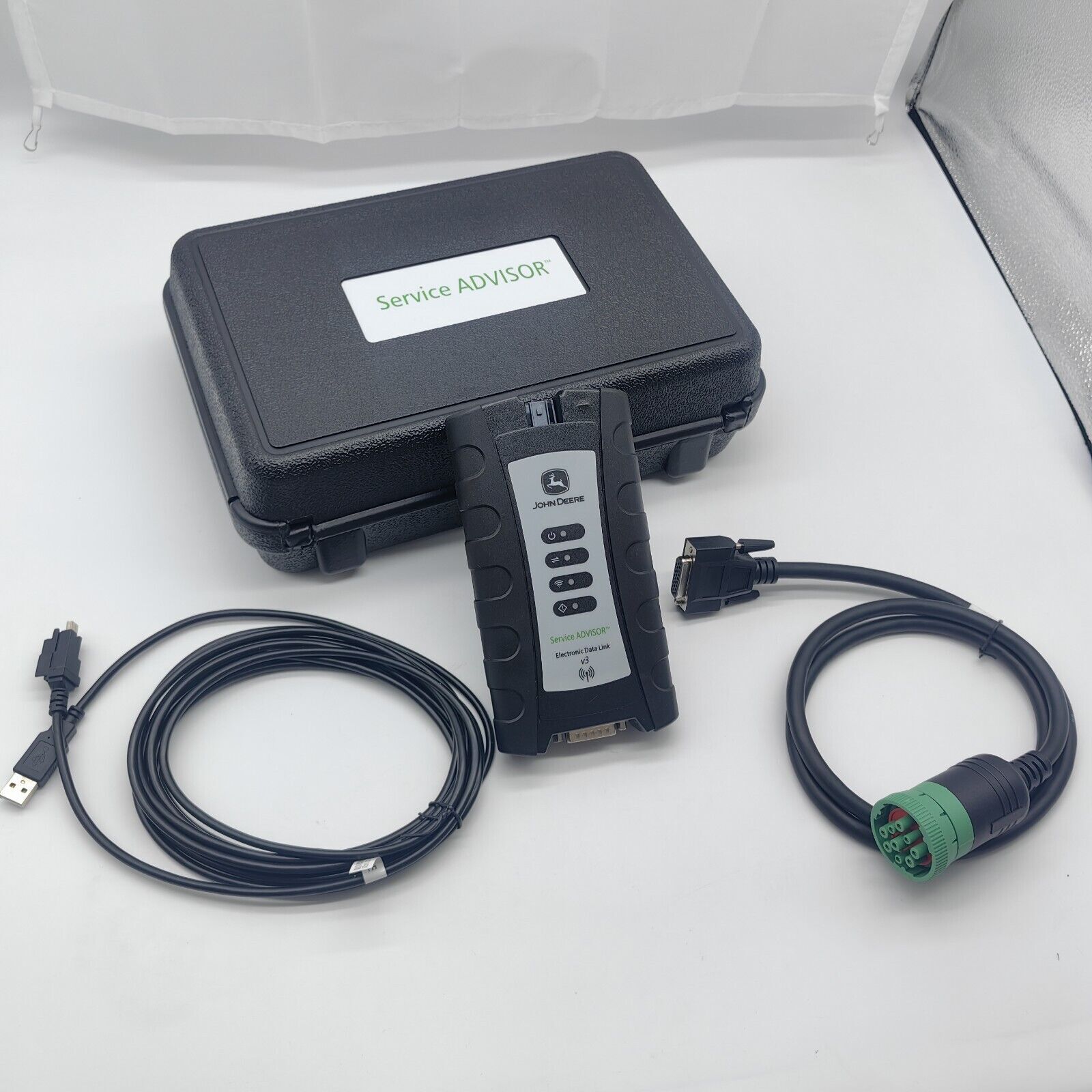 NEWFor John Deere EDL V3 DIAGNOSTIC TOOL INTERFACE AND CABLE KIT WITH V5.3 AG/CF