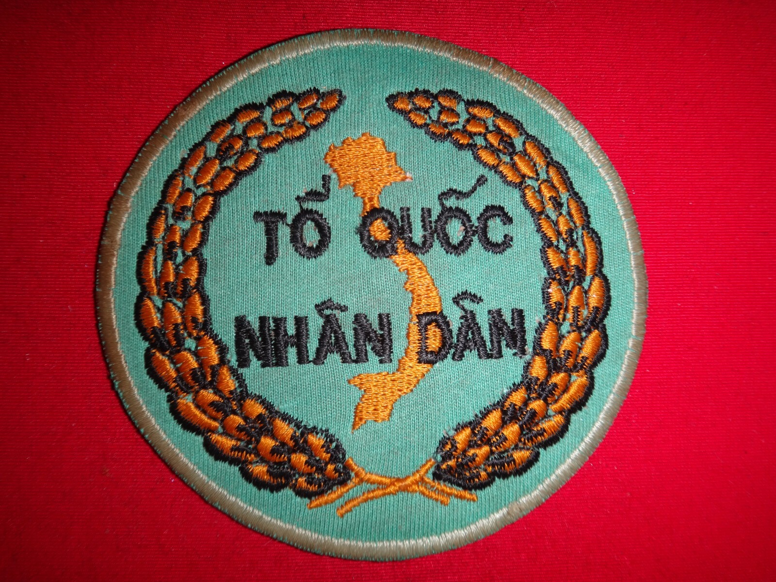 Vietnam War ARVN RDC Rural Development Cadre TO QUOC NHAN DAN Patch