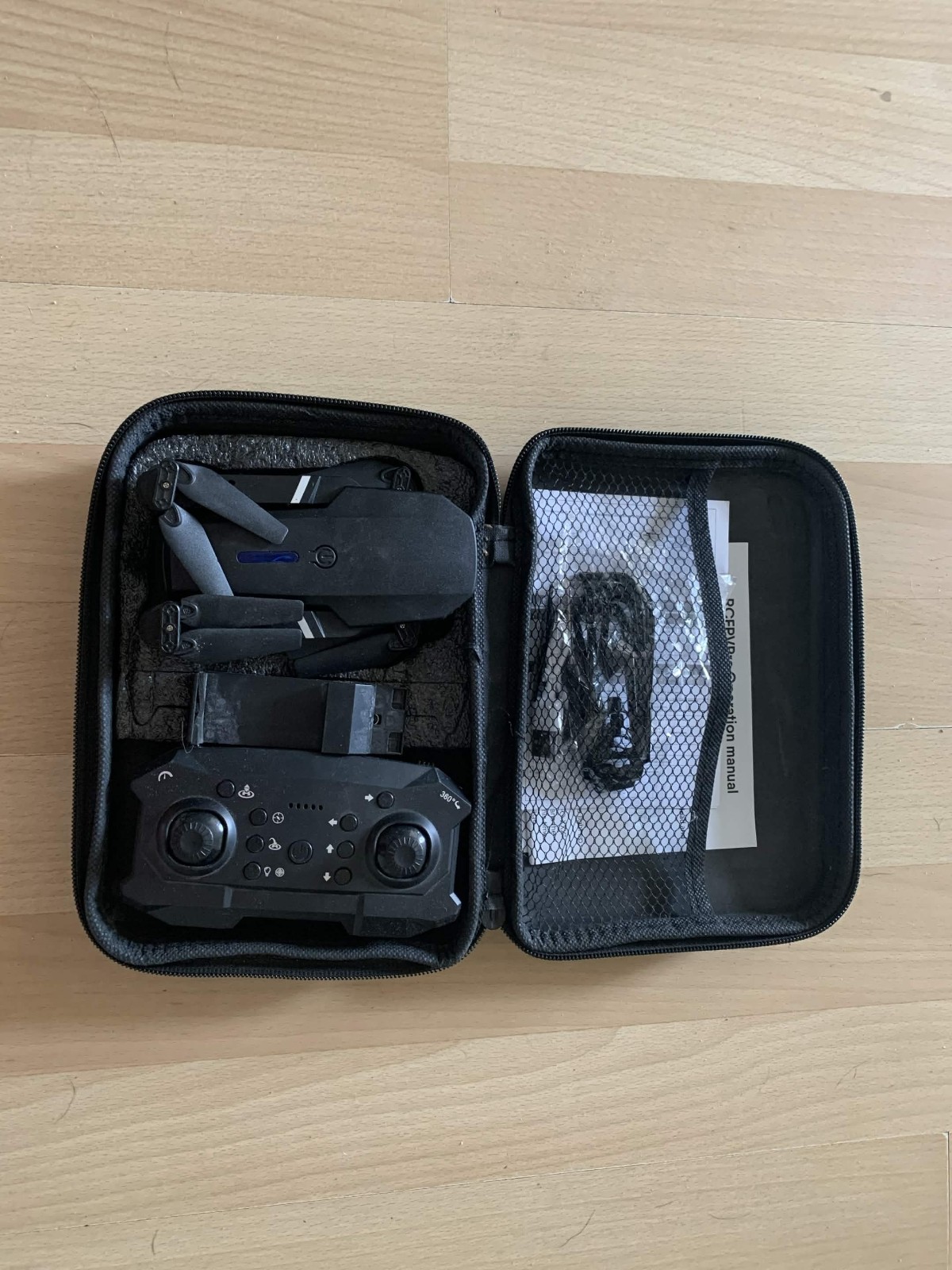 RCFPVPro Black Foldable 4K HD Dual Camera RC Drone