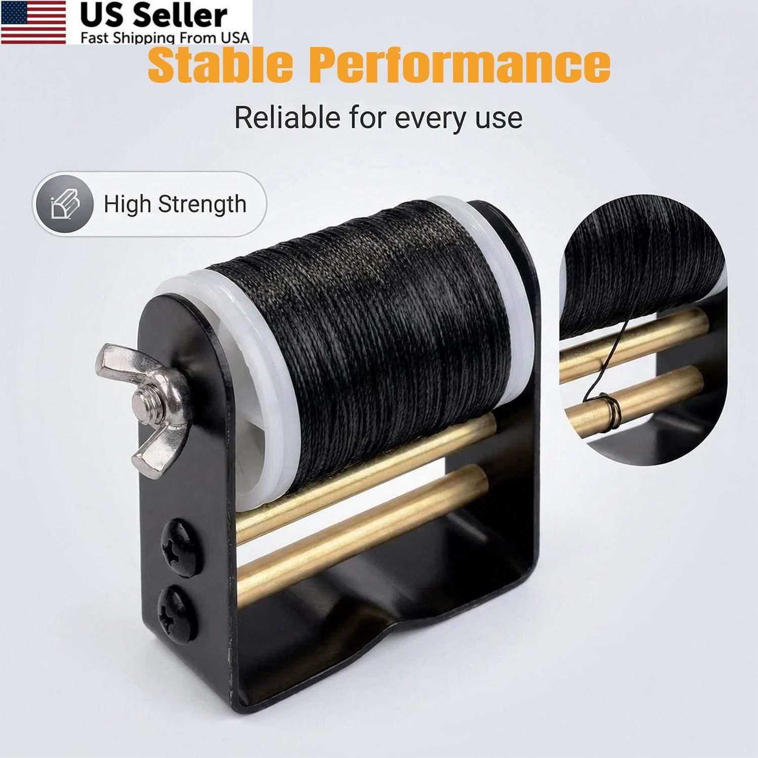 Luoyer Archery Bowstring Serving Thread and Jig Set Black