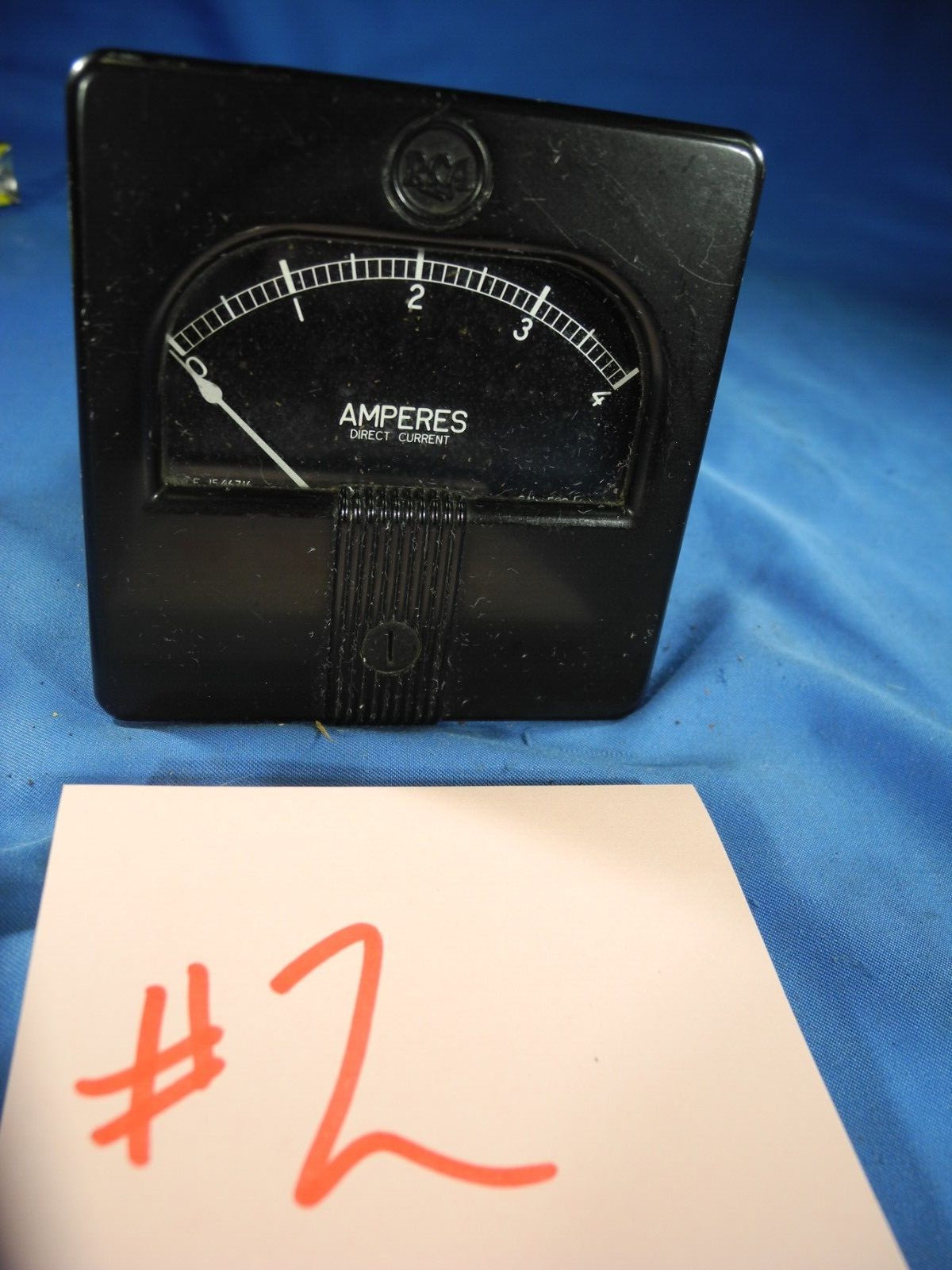 TYPE RCA-X-35 Westinghouse DC AMPERES 0-4 METER 3" (FREE SHIPPING!)