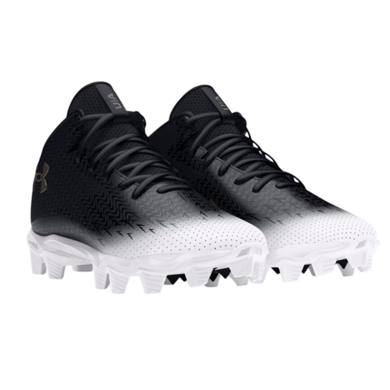 Under Armour Mens Spotlight Fran RM 4.0 Cleats US 12M EU 46 White Black EUC