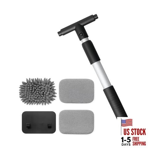 Car Windshield Cleaning Tool, Vehicle Window Cleaner with 3 Rectangular