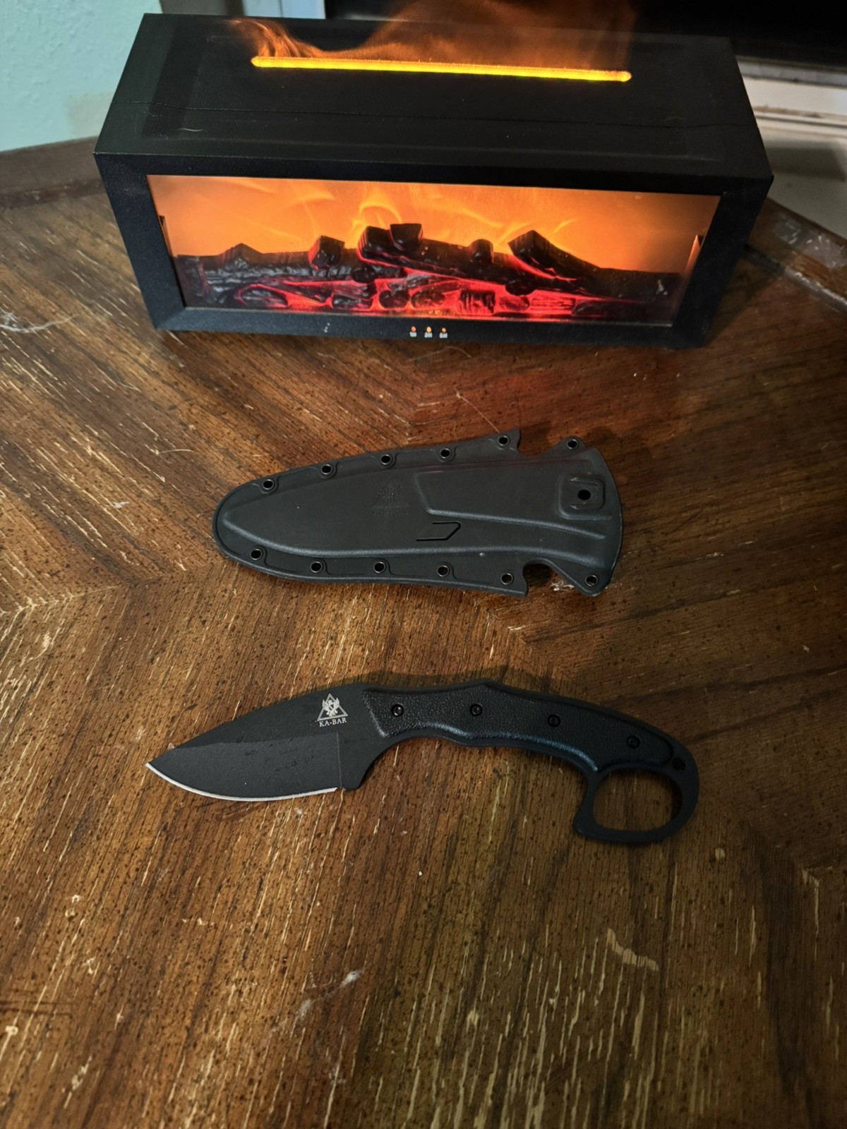 Ka-Bar TDI Pocket Strike Fixed Knife 3.25" Blade Black Handle-no box
