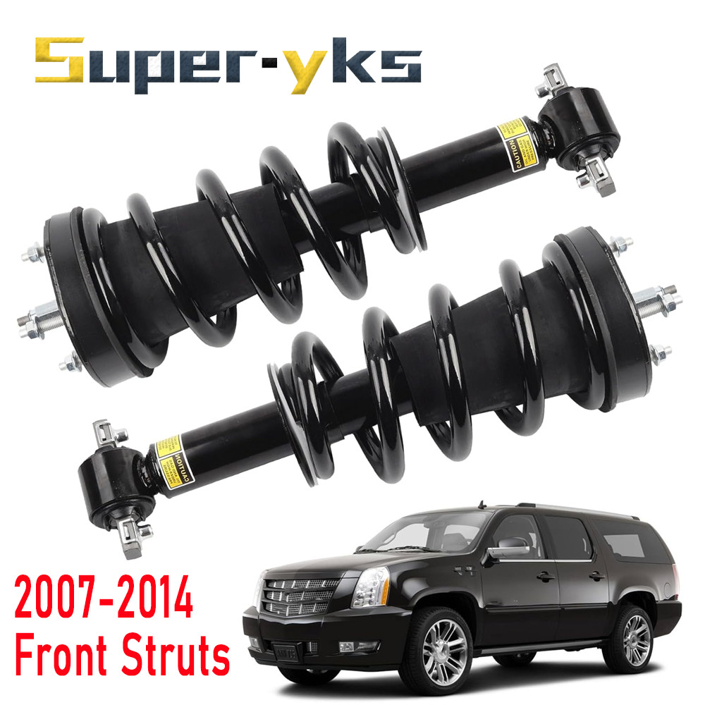 Pair Front Shock Struts Assembly For 2007-2014 Chevy Tahoe GMC Cadillac Escalade