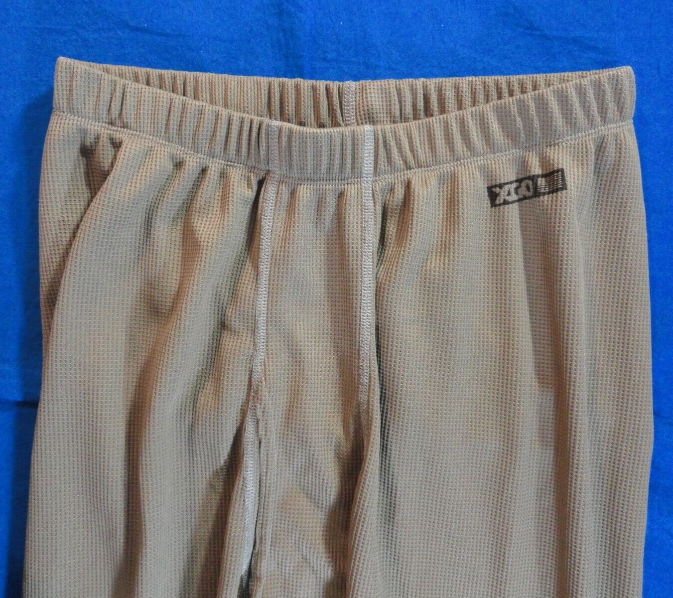 XGO FIRST LAYER OF DEFENSE MILITARY ISSUE BASE LAYER TAN THERMAL ISSUE PANTS M