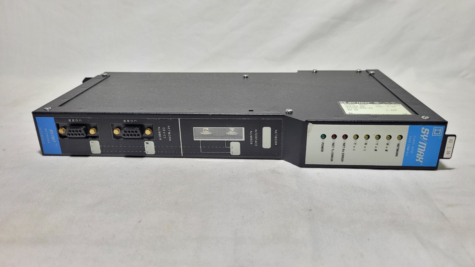 SQUARE D SY/MAX NETWORK INTERFACE MODULE CLASS 8030 TYPE CRM-511 Good Condition