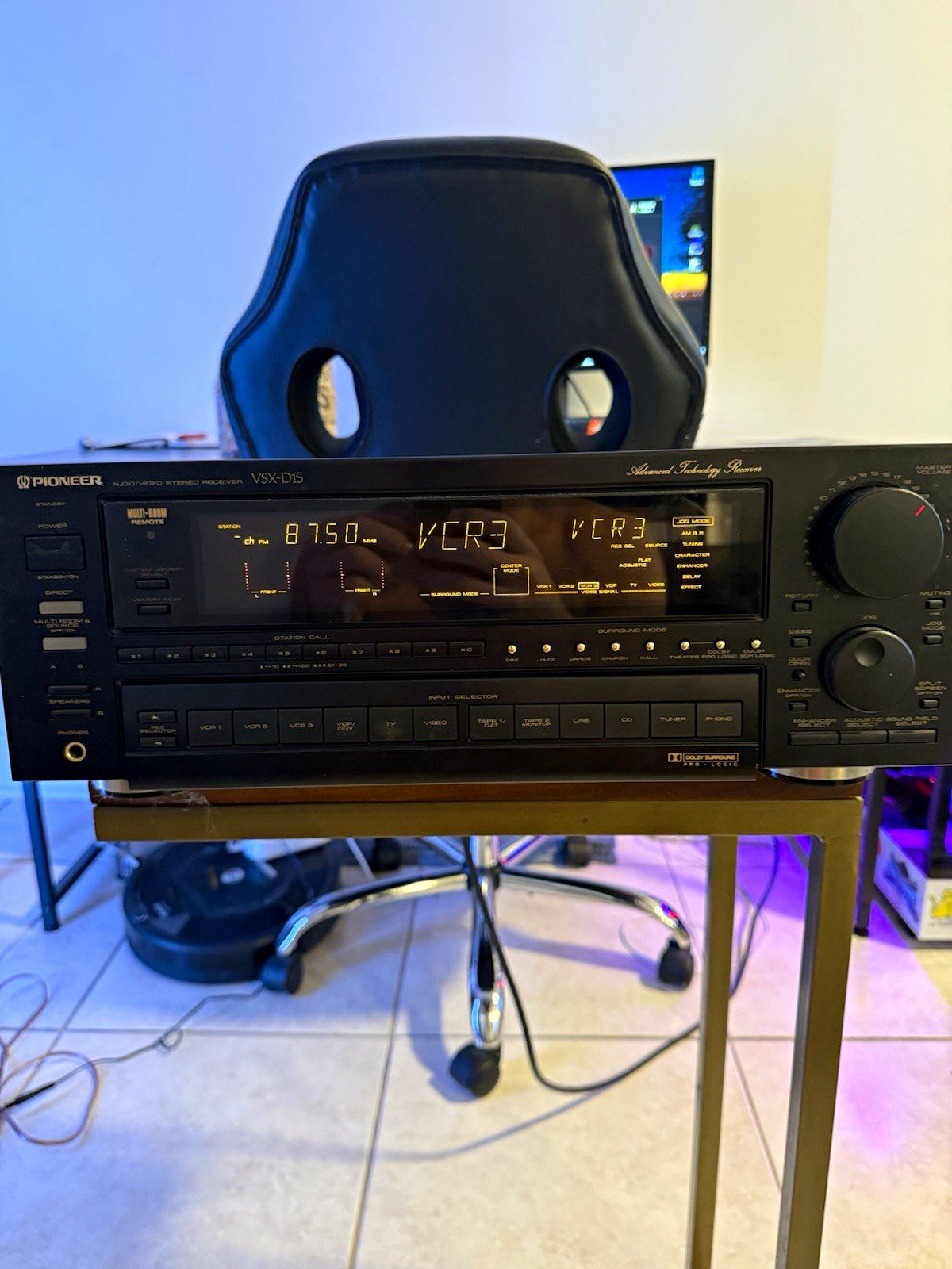Pioneer VSX-D1S Vintage Flagship Stereo Receiver Dolby Pro Logic Tested Works