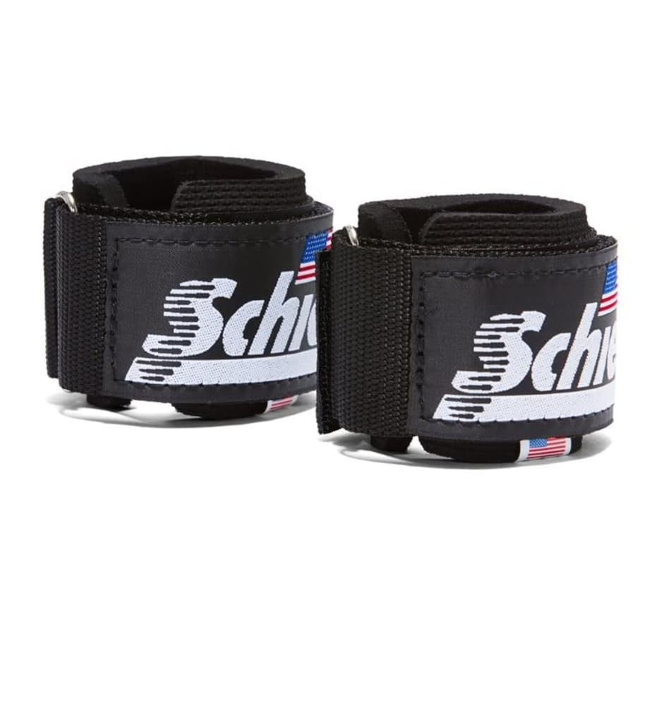 Schiek Sports Model 1000-DLS Deluxe Dowel Lifting 1 Pair (Pack of 1), Black