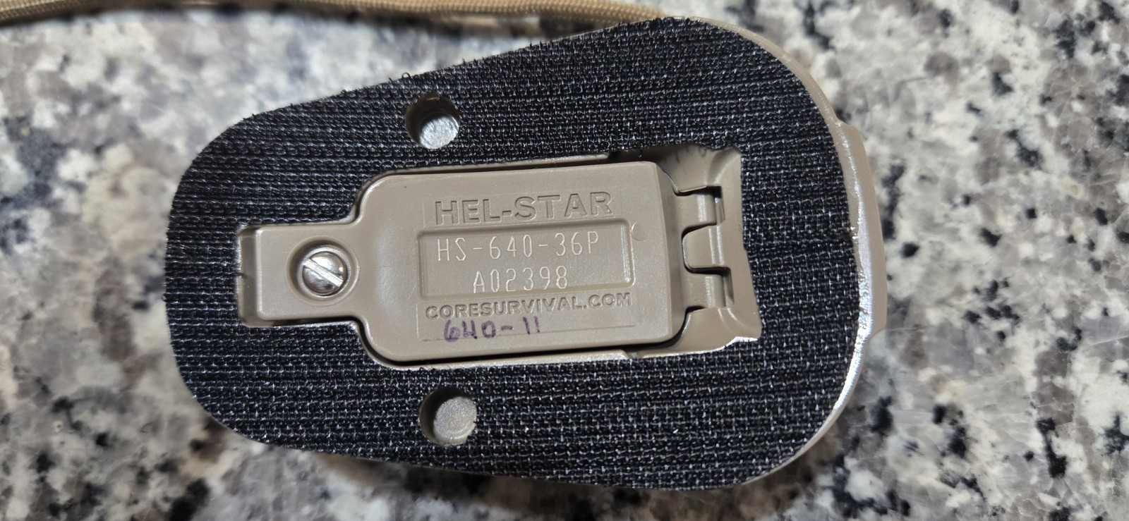 HEL-STAR 6 Gen III+ Helmet Mounted Light (640 Model) w/Attach Patch! HS-640-36P