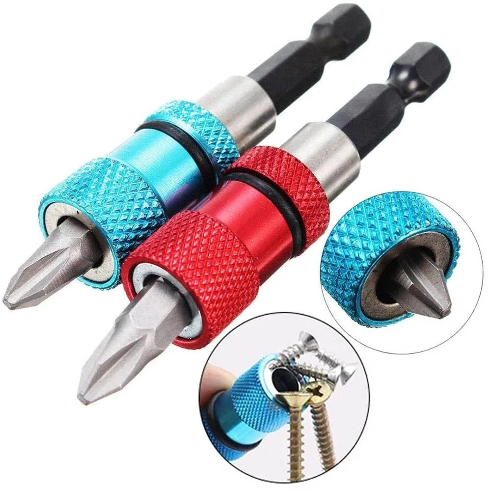 Hex Shank Screw Depth Magnetic Screwdriver Bit Holder 1/4" Driver with Drill Bit