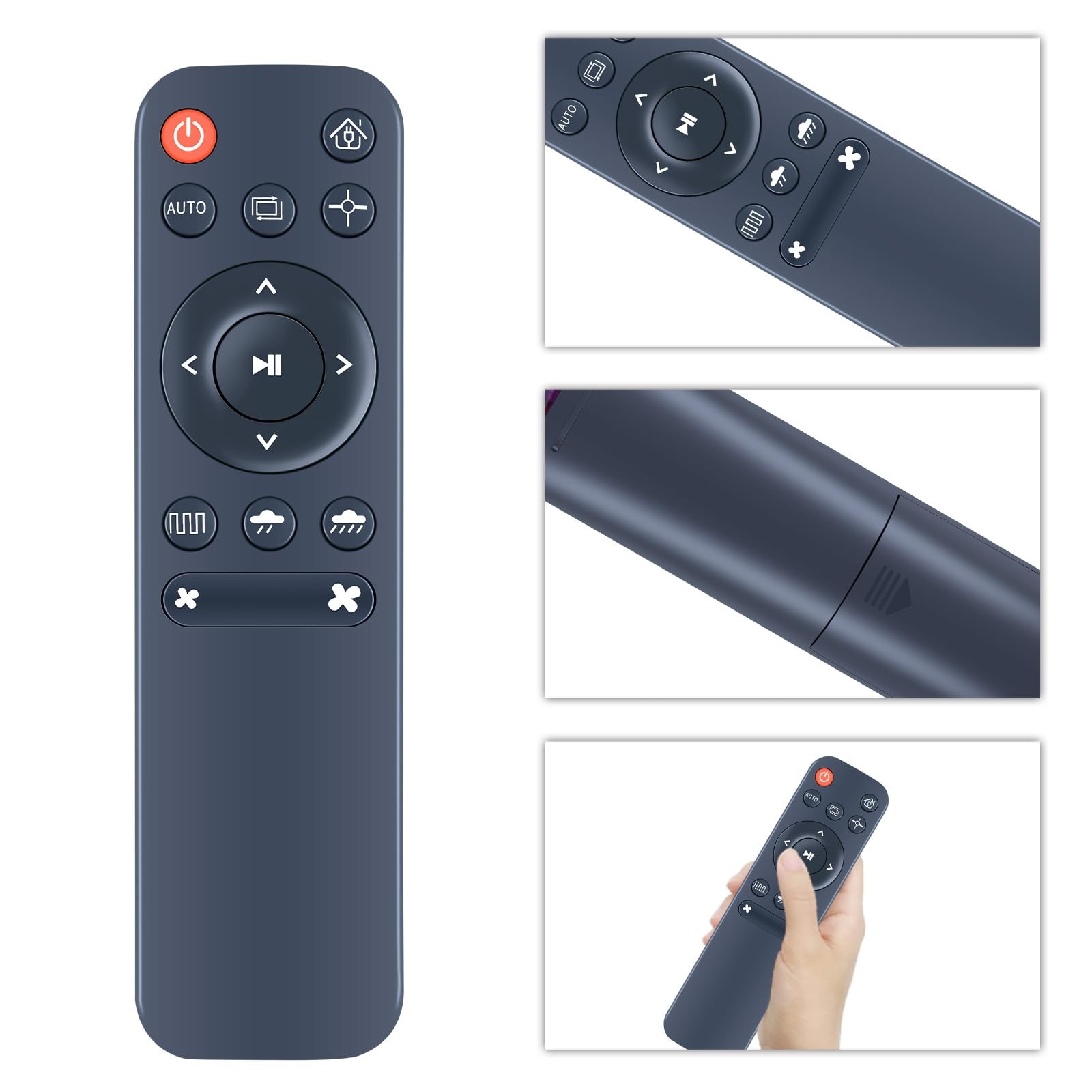 Replacement Robot Vacuum and Mop Combo Remote Control Compatible with black