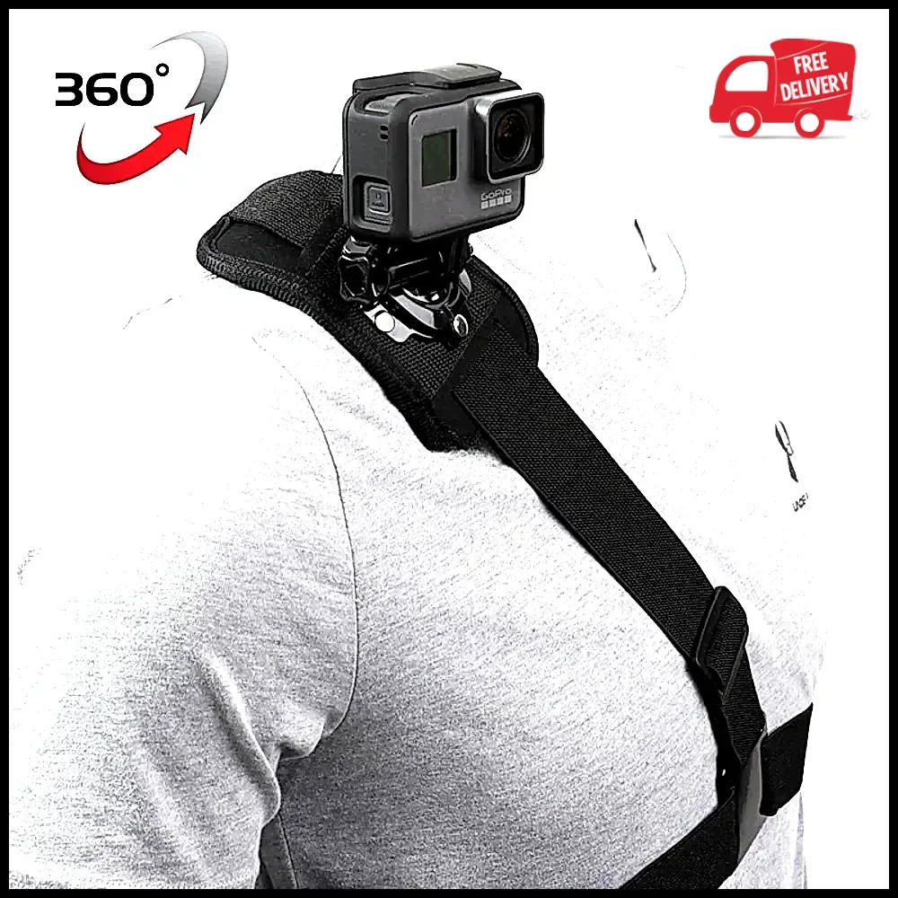 360° Shoulder Strap Mount Harness Action Camera Accessories Hero 11 10 9