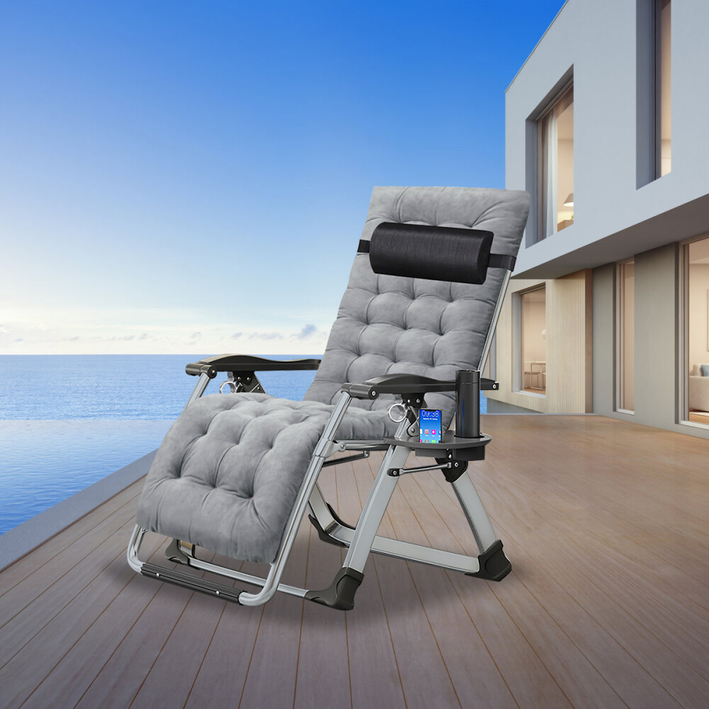 Slsy Adult Folding Zero Gravity Chair Outdoor Indoor Lounger Rest Soft Mattress