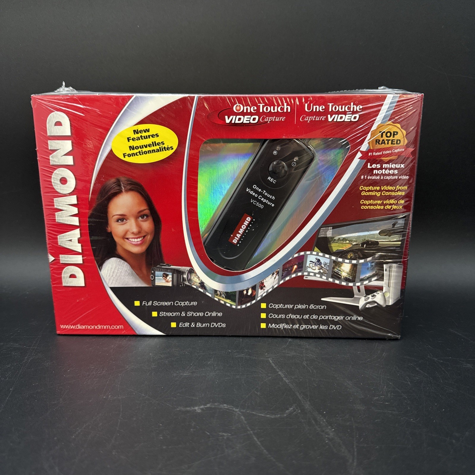 Diamond VC500 USB 2.0 One Touch VHS to DVD or PC Video Capture Device New Sealed