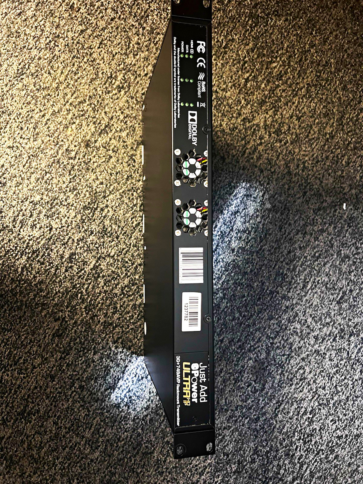 Just Add Power 3G+74AVP 3-Channel PoE 4K Video IP Transmitter 1U HDMI RJ45