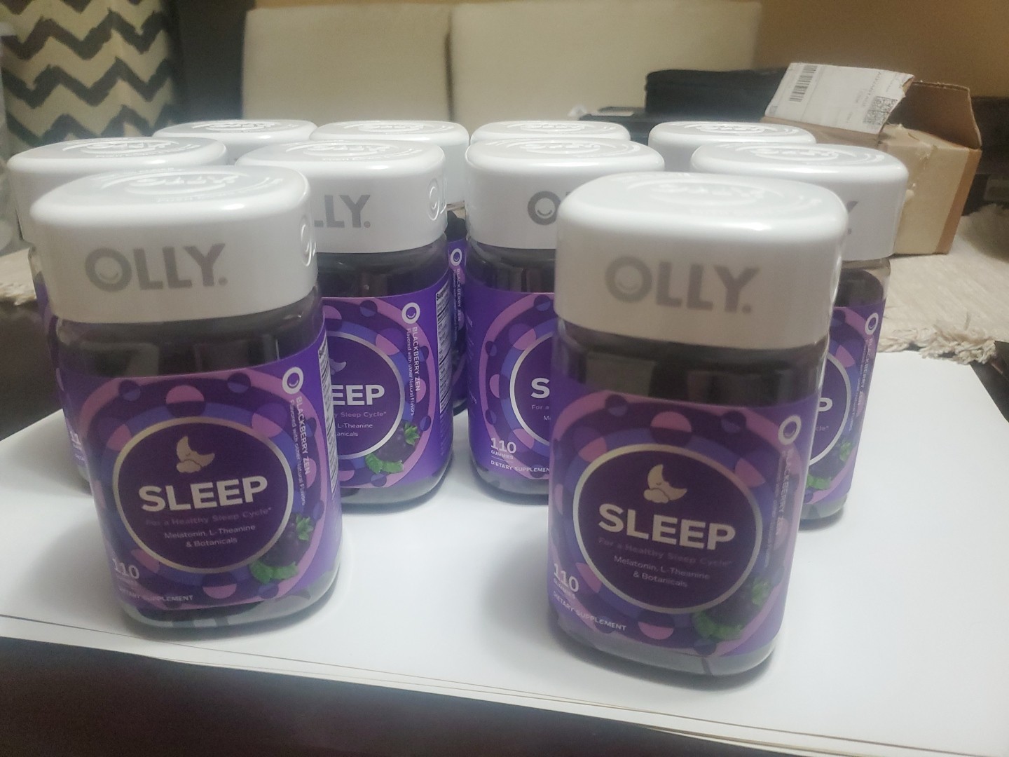 Olly Sleep Gummies 110ct Blackberry Flavor Free Shipping Exp 9/2026
