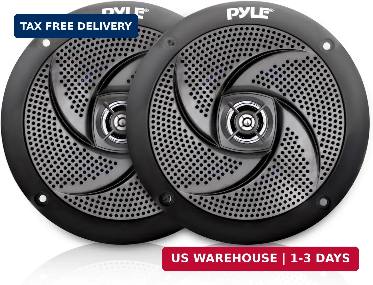 Low-Profile Waterproof Marine Speakers - 240W 6.5 Inch 2 Way 1 Pair Slim Style W
