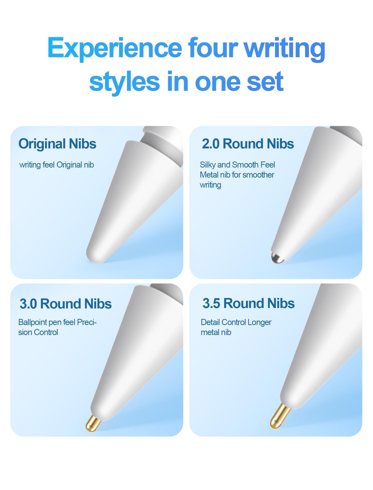 Replacement Tips for Apple Pencil Accessories - 8 Pack Mix Replacement Pencil...