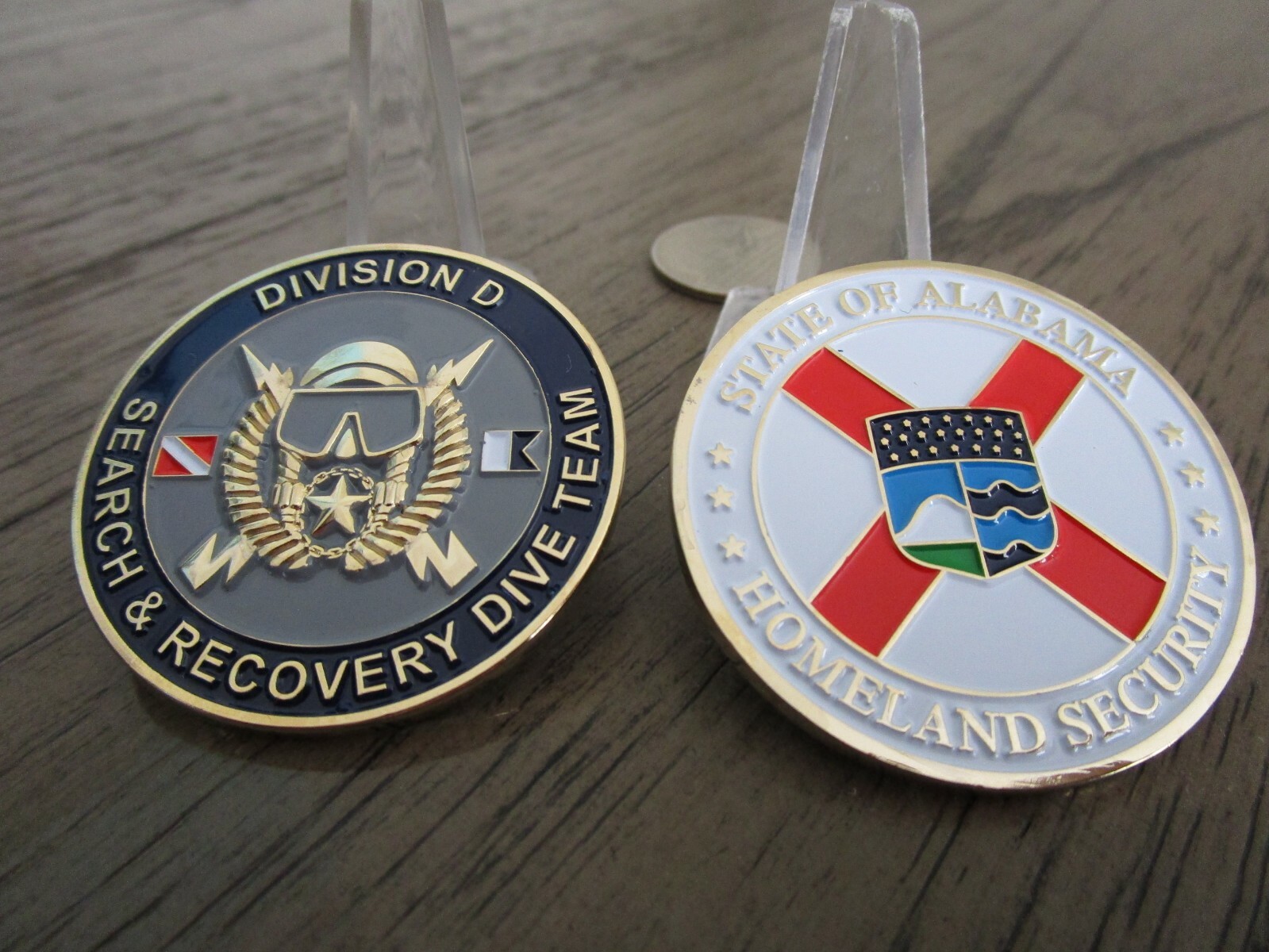 State of Alabama Division D Search and Recovery Dive Team Challenge Coin.
