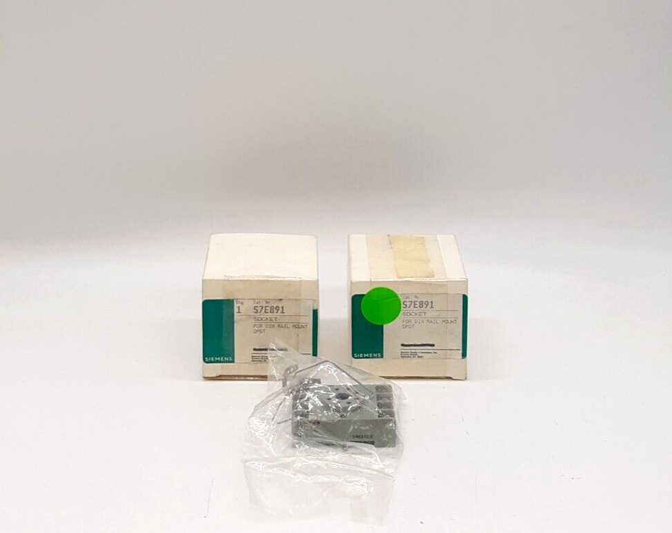 Siemens S7E891 Relay Socket - Lot of 2
