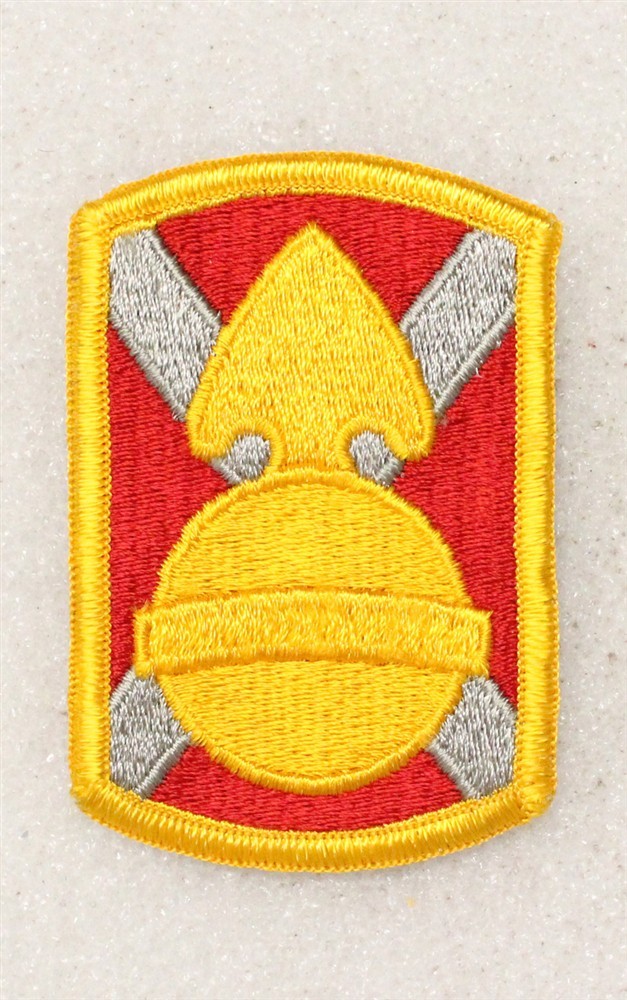 Army patch 5319 - 107th Artillery Brigade w/merrowed edge