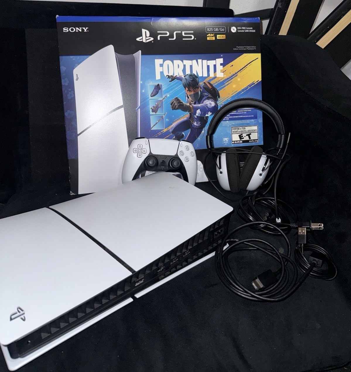 Sony PlayStation 5 Digital Edition Fortnite Bundle Console Controller Headset