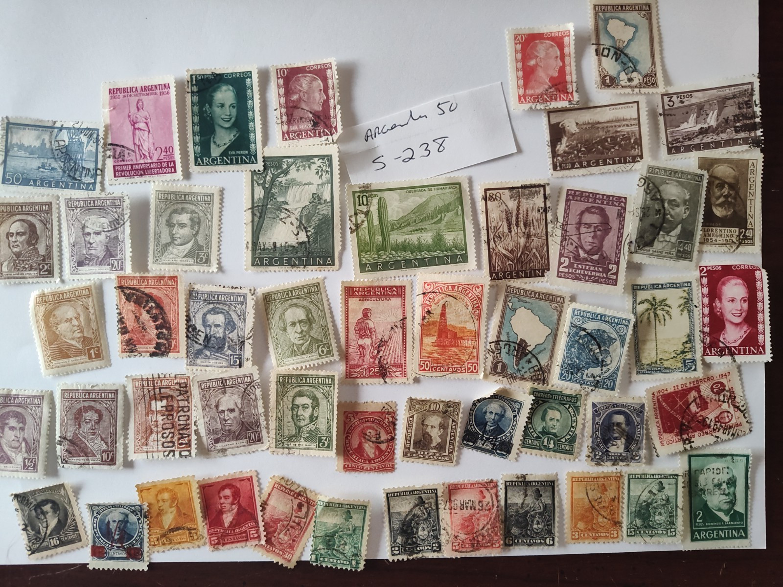 Argentina pre 1975 Foreign Postage Stamps Used 50 stamps