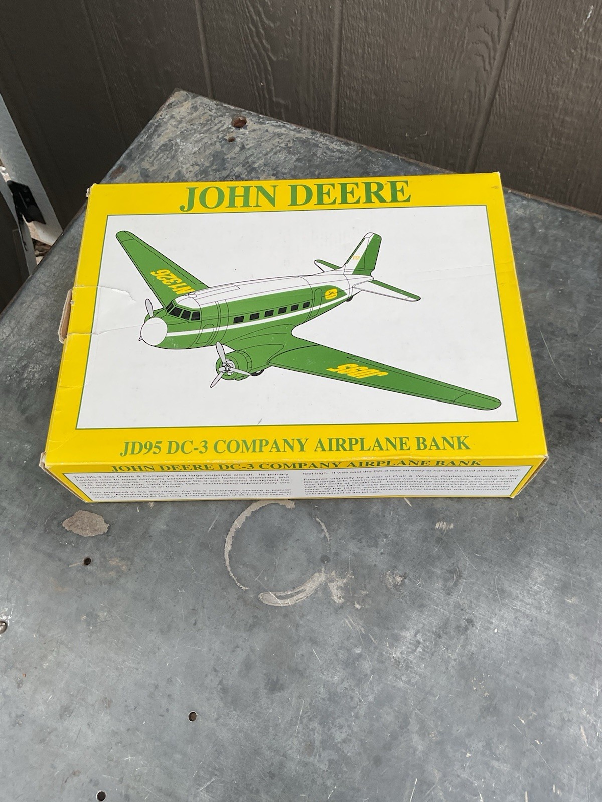 Liberty Spec Cast John Deere Limited Edition DC-3 Company Airplane Bank
