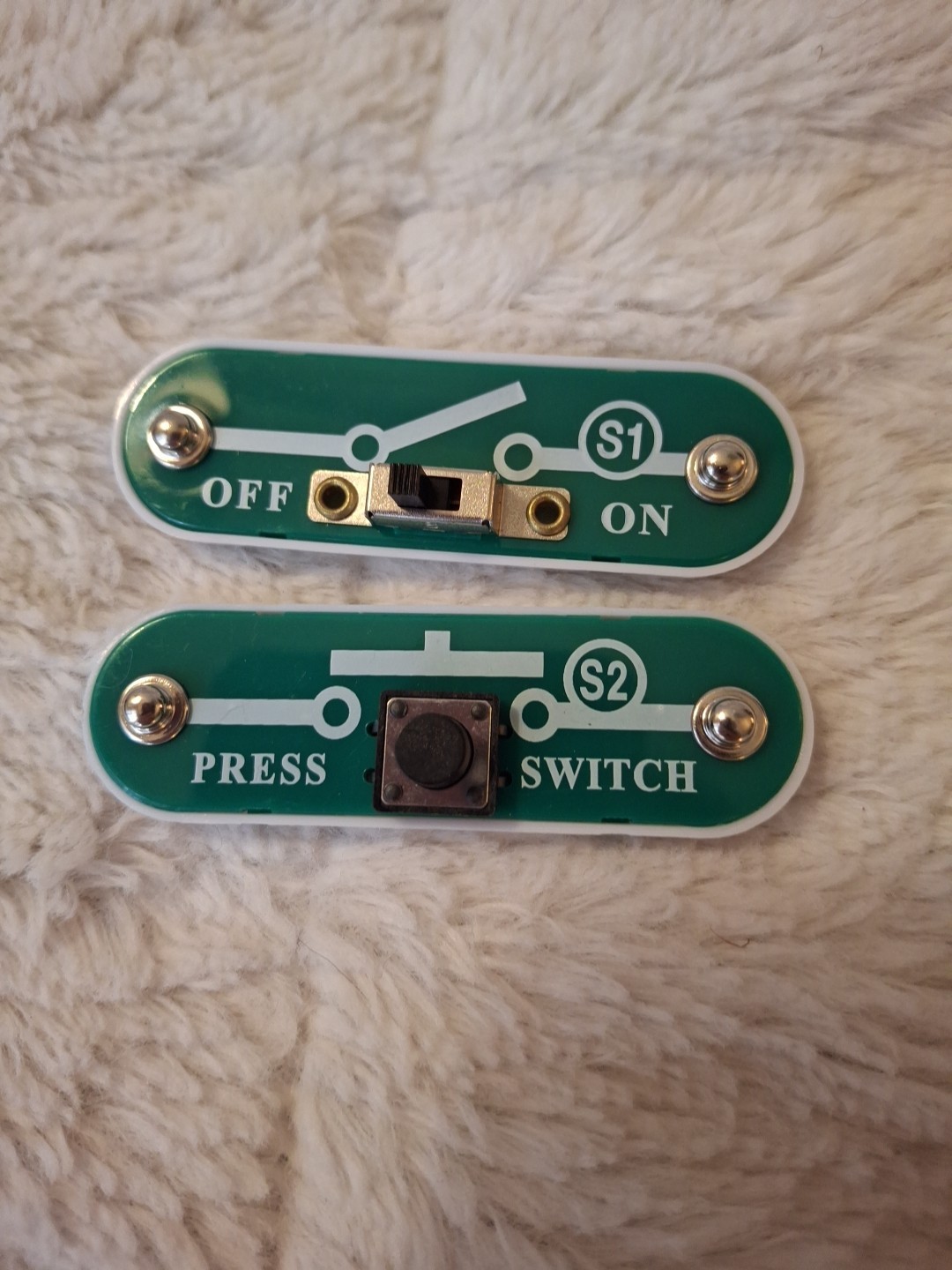 Snap Circuits Elenco S1 Slide Switch S2 Press Switch
