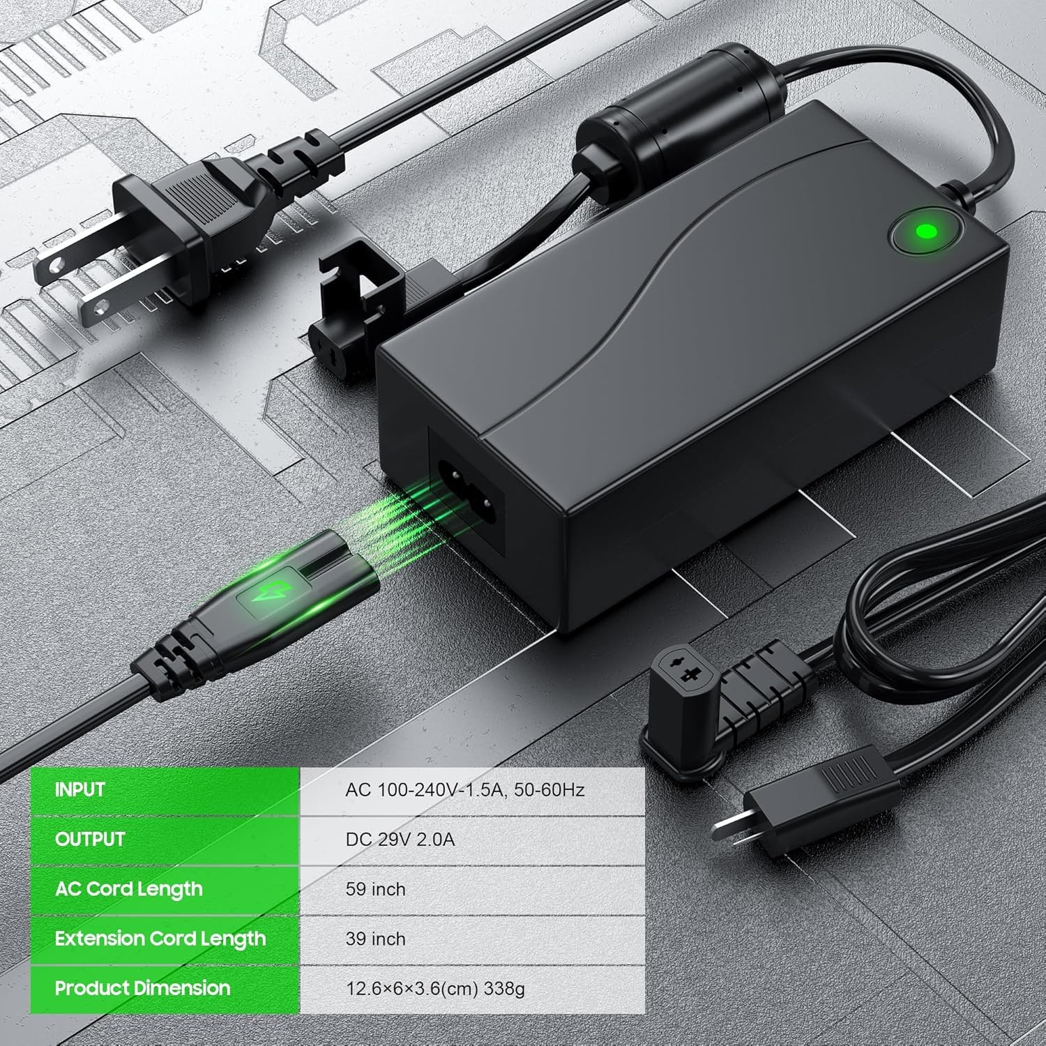 Universal Couch Power Recliner Adapter 29V 2A Power Supply Transformer,Flexst