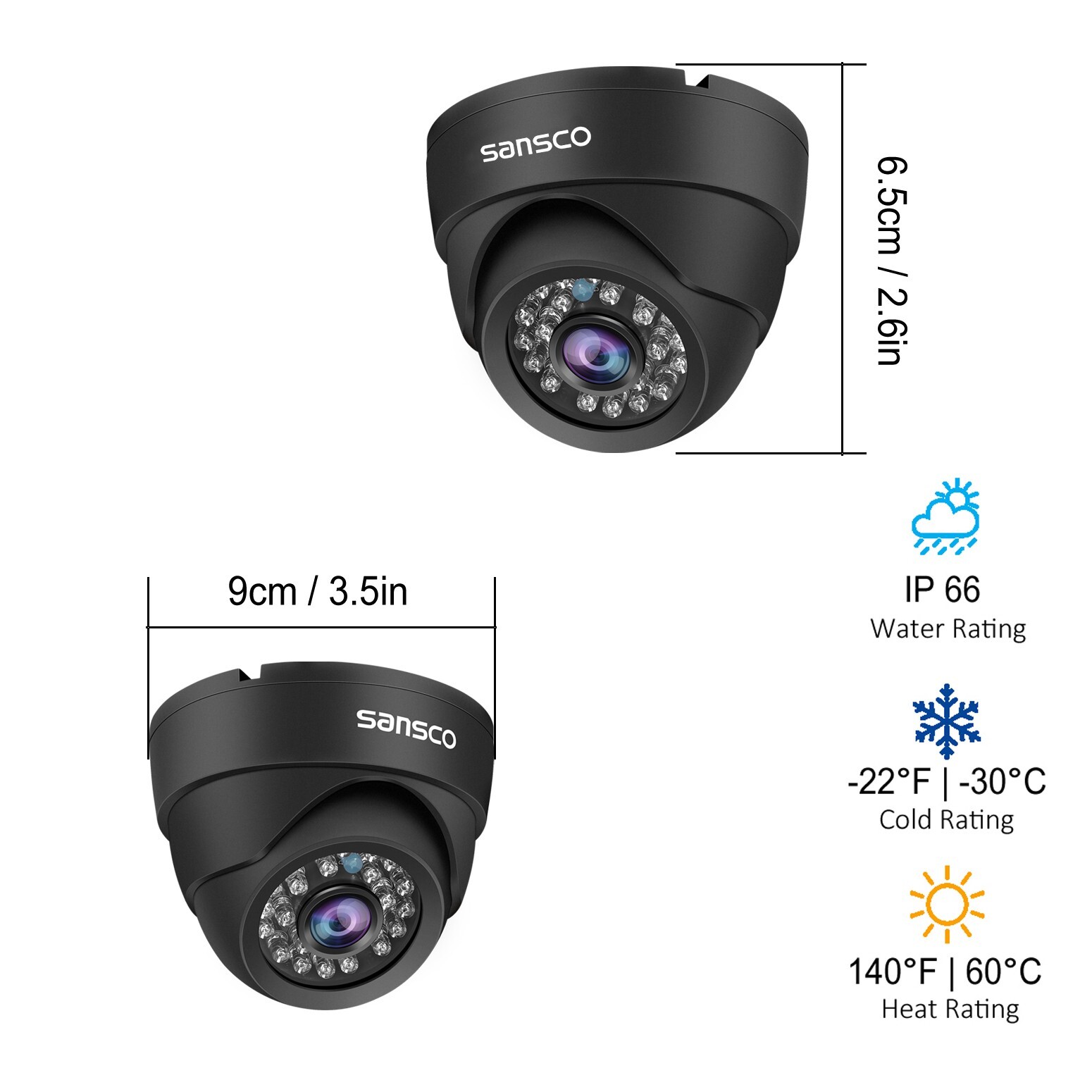 5MP DVR Outdoor Wired CCTV Security Camera System 5MP Dome Waterproof Camera
